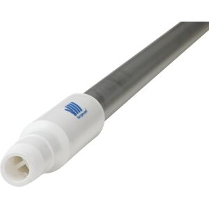 Vikan GmbH Vikan Ergonomischer Aluminiumstiel, 1560 mm, mit Wasserdurchlauf und Schlauchanschluss, Farbe: weiß