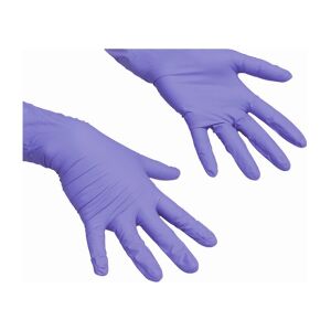 Vileda Professional LiteTuff Nitril-Einmalhandschuh, ungepudert, Latexallergener Nitrilhandschuh aus leichtem, dünnem Nitril, 1 Packung = 100 Stück, Größe M