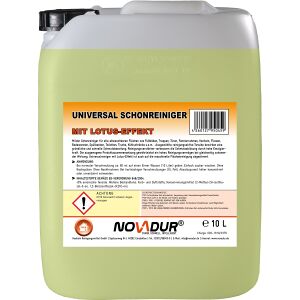 NOVADUR PRODUKTCHEMIE GmbH NOVADUR Universal-Schonreiniger + Lotus-Effekt, Milder Schonreiniger mit Lotus Effekt, 10 l - Kanister