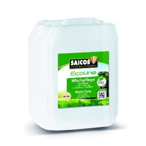 SAICOS COLOUR GmbH SAICOS Ecoline Wischpflege Konzentrat, Hochwertiges Reinigungsmittel für Fußböden im Innenbereich, 10 l - Kanister