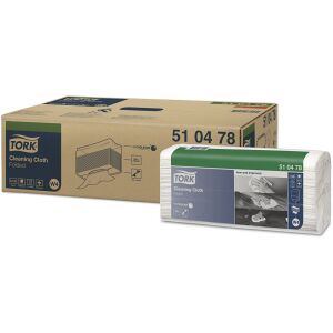 Essity Professional Hygiene Germany GmbH Tork Premium Reinigungstücher für Top Pak System, W4, 1-lagige Vliesstofftücher, weiß, 35,5 x 43 cm, 1 Karton = 5 Beutel x 130 Tücher = 650 Tücher