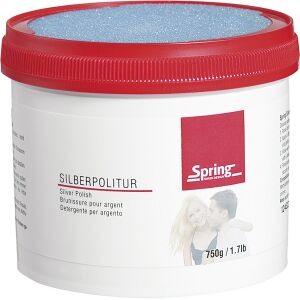 Spring International GmbH Spring Silberpolitur, Reinigungspaste für Edelstahlgeschirr, einfach und effizient in der Anwendung, 750 g - Dose