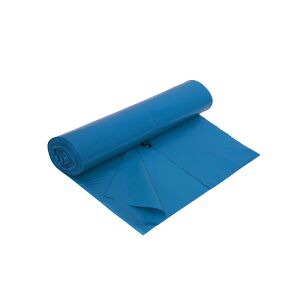 EMIL DEISS KG (GmbH + Co.) DEISS PREMIUM Abfallsack 120 Liter blau, ca. 1700 g/Rolle, T100, Regenerat Müllsack für Müll mit Nassanteil, Maße (B x L): 700 x 1100 mm, 1 Karton = 10 Rollen = 250 Säcke