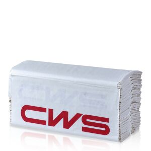 CWS Hygiene Deutschland GmbH & Co. KG CWS Exklusiv Faltpapier, 2-lagig, hochweiß, Hochwertiges Handtuchpapier aus 100% Zellstoff, C-Falz, 1 Karton = 24 x 125 = 3000 Blatt