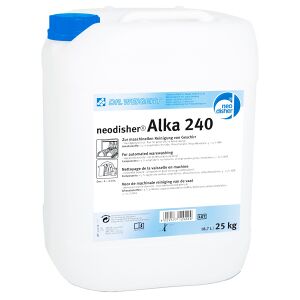 Chemische Fabrik Dr. Weigert GmbH & Co. KG Dr. Weigert neodisher® Alka 240 Intensiv-Geschirrreiniger, Intensivreiniger für das maschinelle Geschirrspülen, 25 kg - Kanister