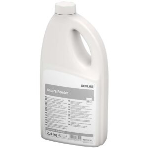 Ecolab GmbH & Co. OHG ECOLAB Assure Powder (Pulver) Besteckreiniger, Besteck- und Silbertauchreiniger zur Besteckvorbehandlung, 2,4 kg - Flasche (1 Karton = 6 Flaschen)