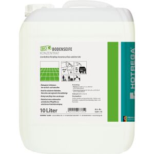 HOTREGA® GmbH HOTREGA® PROFESSIONAL Bio Bodenseife, Lösemittelfreies Wischpflege-Konzentrat auf Basis natürlicher Seife, 10 Liter - Kanister