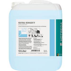 HOTREGA® GmbH HOTREGA® PROFESSIONAL TF Neutralreiniger, Multifunktionsreiniger für feuchtigkeitsbeständige Oberflächen und Bodenbeläge, 10 Liter - Kanister