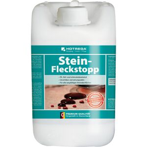 HOTREGA® GmbH HOTREGA® Stein-Fleckstopp Steinimprägnierung, Profi- Imprägnierung für saugfähige Natur- und Kunststeine, 5 Liter - Kanister