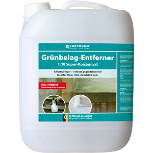 HOTREGA® GmbH HOTREGA Grünbelag-Entferner, Zur selbsttätigen Beseitigung grüner Beläge, 10 l - Kanister