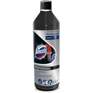 Diversey Deutschland GmbH & Co. OHG Domestos Professional Power-Gel Abflussreiniger, Rohrreiniger gegen hartnäckige Verstopfungen, 1 Karton = 6 Flaschen à 1 Liter