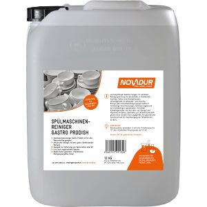 NOVADUR PRODUKTCHEMIE GmbH NOVADUR Spülmaschinenreiniger Gastro Prodish, Chlorfreier Maschinengeschirrspülreiniger, 12 kg - Kanister