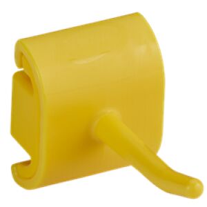 Vikan GmbH Vikan Einzelhakenmodul, Hygienische Wandhalterung für verschiedene Anwendungen, Farbe: Gelb