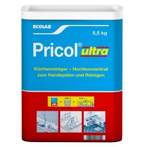 Ecolab GmbH & Co. OHG ECOLAB Pricol ultra Handspülmittel, Milder Universalreiniger mit Fettlösekraft, 5,5 kg - Trommel