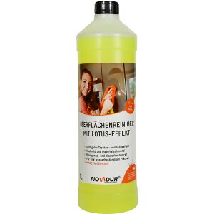 NOVADUR PRODUKTCHEMIE GmbH NOVADUR Oberflächenreiniger + Lotus-Effekt, pH-neutraler und phosphatfreier Reiniger, 1000 ml - Flasche