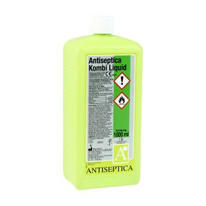 Antiseptica Dr. Hans-Joachim Molitor GmbH Antiseptica Flächendesinfektion Kombi Liquid, gebrauchsfertig, Alkoholische Lösung zur gezielten Schnelldesinfektion, 1 Liter - Flasche