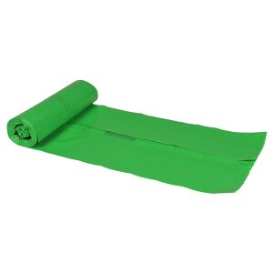 ABENA® Müllsack Sækko Boy, 60 Liter, grün, Perforierter Abfallsäcke mit einer hohen Reißfestigkeit, 1 Rolle, Farbe: grün