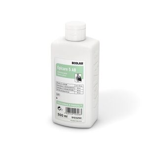 Ecolab GmbH & Co. OHG ECOLAB Epicare 5 AB Waschlotion, antimikrobiell, Hygienisches Handwaschmittel mit feuchtigkeitsspendender Wirkung, 1 Karton = 6 x 500 ml - Flaschen