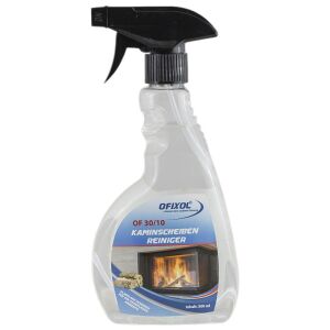 Ofixol Kaminscheiben Reiniger, rußlösend, Effektiver Glasreiniger für Kamin- und Ofenglasscheiben, 500 ml - Flasche