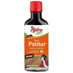 Brandt POLIBOY fixneu Politur, Möbelpflege zur Auffrischung strapazierter Möbel, 100 ml - Flasche, dunkel