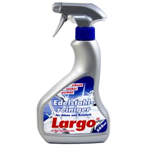 Weco GmbH Largo Edelstahlreiniger, für Edelstahlflächen und Küchengeschirr, 1 Sprayflasche = 500 ml