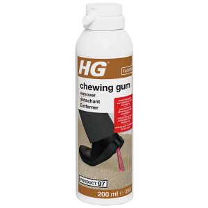 HG International B.V. HG Produkt 97, Kaugummi Entferner, Entfernt Kaugummi von diversen Untergründen, 200 ml - Flasche