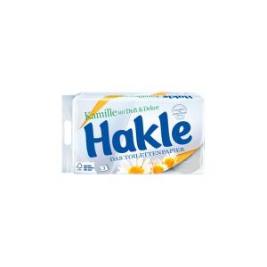 Hakle GmbH Hakle® Kamille, Toilettenpapier, Natürliche Pflege mit angenehmem Kamilleduft und Aloe-Vera-Extrakten, 1 Packung = 8 Rollen zu je 150 Blatt