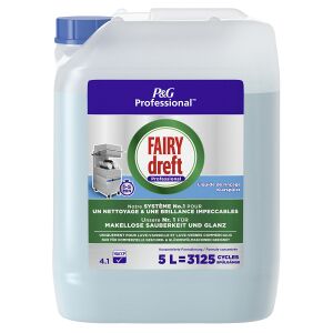 Procter & Gamble Service GmbH Fairy dreft Professional Klarspüler Spülmaschine, Spezialreiniger für gewerbliche Spülmaschinen, 5 Liter - Kanister