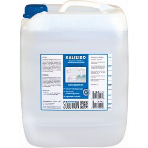 Solution Glöckner Vertriebs GmbH Solution Kalizido Sanitärunterhaltsreiniger, alkalischer tensidfreier Universal-Kalklöser, 10 l - Kanister