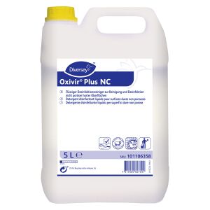 Diversey Deutschland GmbH & Co. OHG Oxivir® Plus NC Desinfektionsreiniger, frei von Duftstoffen, Reiniger für nicht poröse harte Oberflächen mit breitem Wirksamkeitsspektrum, 1 Karton = 2 Kanister à 5 Liter