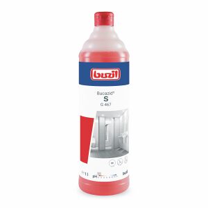 Buzil GmbH & Co. KG Buzil Sanitärreiniger G 467 Bucazid® S G 467, Saures Reinigungsmittel auf Amidosulfonsäurebasis für den Sanitärbereich, 1 Liter - Flasche