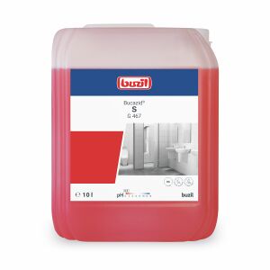 Buzil GmbH & Co. KG Buzil Sanitärreiniger G 467 Bucazid® S G 467, Saures Reinigungsmittel auf Amidosulfonsäurebasis für den Sanitärbereich, 10 Liter - Kanister