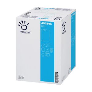 Sofidel Germany GmbH Papernet Liegenabdeckung, 2-lagig, 50 m, weiß, Praktische Patientenunterlage aus 100% Zellstoff, 1 Karton = 9 Rollen à 143 Blatt, Maße (L x B): 35 x 54,3 cm