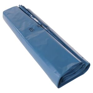 EMIL DEISS KG (GmbH + Co.) DEISS PREMIUM Abfallsack 240 Liter blau lose, Typ 150, Großer Müllsack mit Seitenfalte Maße (B+B x L x S): 650+550 x 1350 x 0,1 mm, Stückverkauf