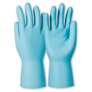 KCL GmbH KCL Dermatril® P 743 Einmalhandschuh, langer Einmal-Schutzhandschuh nach EN374, 1 Box = 50 Stück, Größe 9