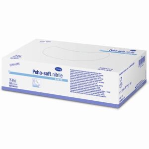 Paul Hartmann AG Peha-soft® nitrile guard powderfree Einmalhandschuhe, Nitril, puder- und latexfrei, Farbe: blau, 1 Packung = 100 Stück, Größe L (8,5 - 9,0)