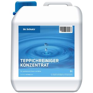 Dr. Schutz GmbH Dr. Schutz® Teppichreiniger Konzentrat, Reiniger für synthetische Fasern und Wolle, 5 l - Kanister