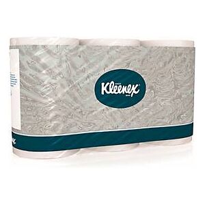 Kimberly Clark Kleenex® Toilettenpapier 8440, 3-lagig, kompatibel mit Aquarius™ Twin Roll Toilettenpapierspendern, 36 Rollen a 350 Blatt, weiß