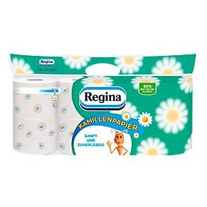 Toilettenpapier Regina, 150 Blatt je Rolle, 3-lagig, 56 Rollen