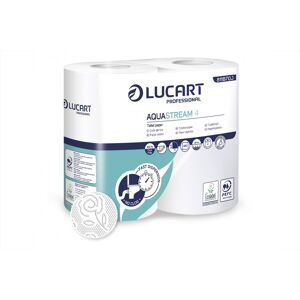 Axis24 GmbH Lucart AQUASTREAM 4 - Selbstauflösendes Toilettenpapier für Camping und Boot WC Papier