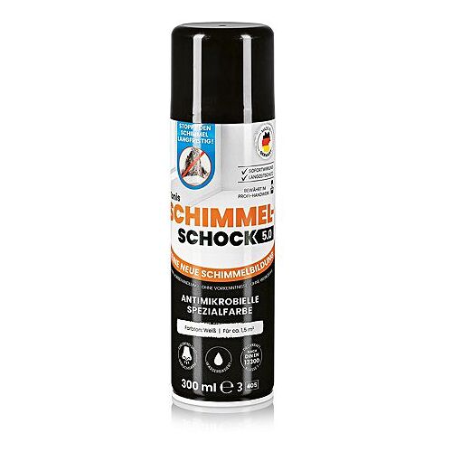 TONIS Schimmel-Schock 5.0 Spezialfarbe gegen Schimmel & Neubildung 300ml Spraydose