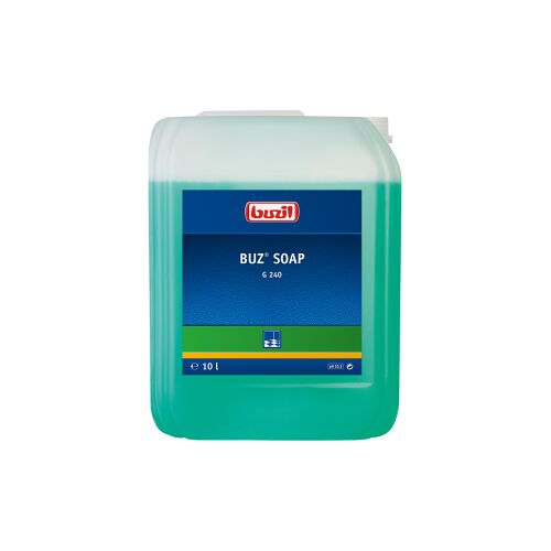 Buzil GmbH & Co. KG Buzil Bodenreiniger Buz® Soap G 240, Reinigungsmittel auf Seifenbasis für wasserbeständige Bodenbeläge, 10 Liter – Kanister