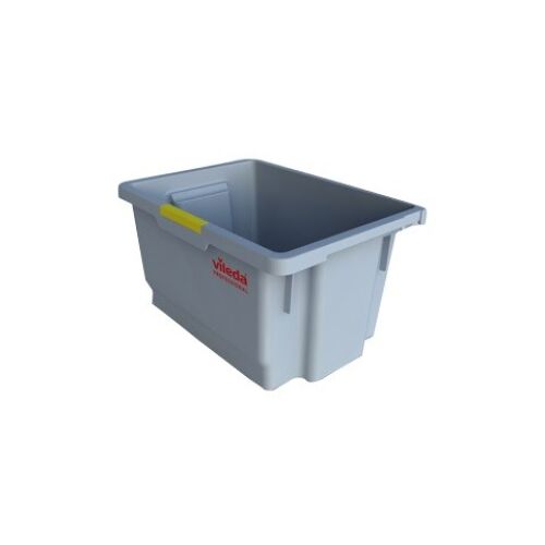 Vileda Professional Origo Box Kunststoffbox, Kunststoffbox mit 4 Farbclips, Maße: 27,5 x 39 x 21 cm