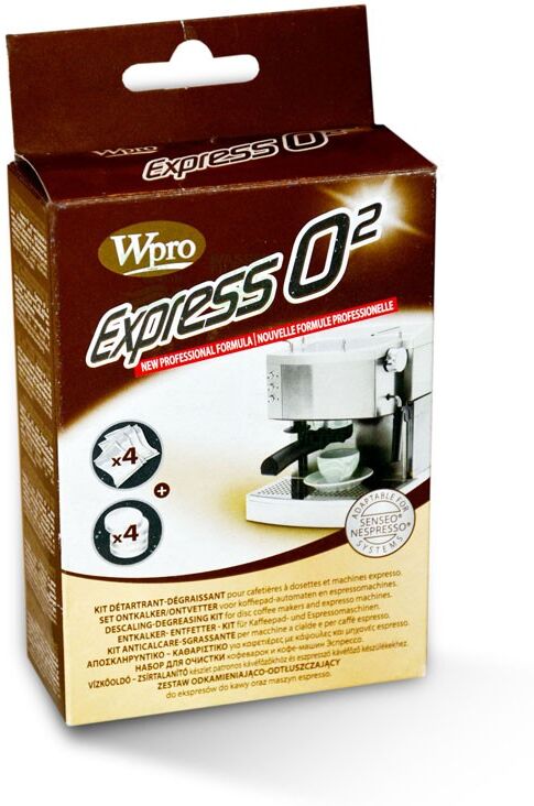 Wpro KMC100 Express O2 - Gegen Kalk/ Fett in Kaffee- und Espressomaschinen