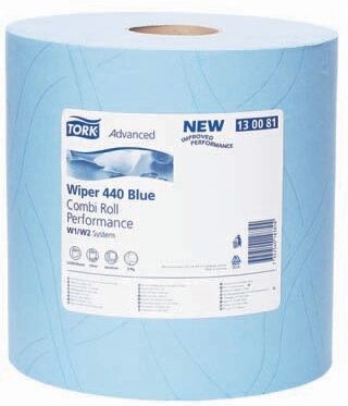 Tork advanced wischtuch 420 blau rolle performance, blau, 369 mm