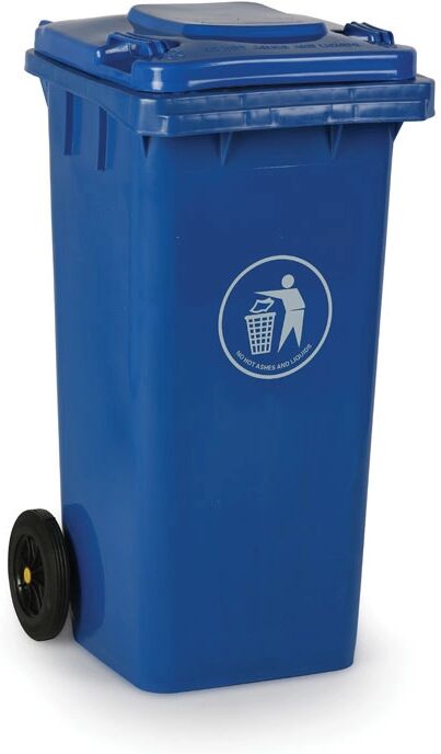 B2B Partner Kunststoffmülltonne 120 liter, blau