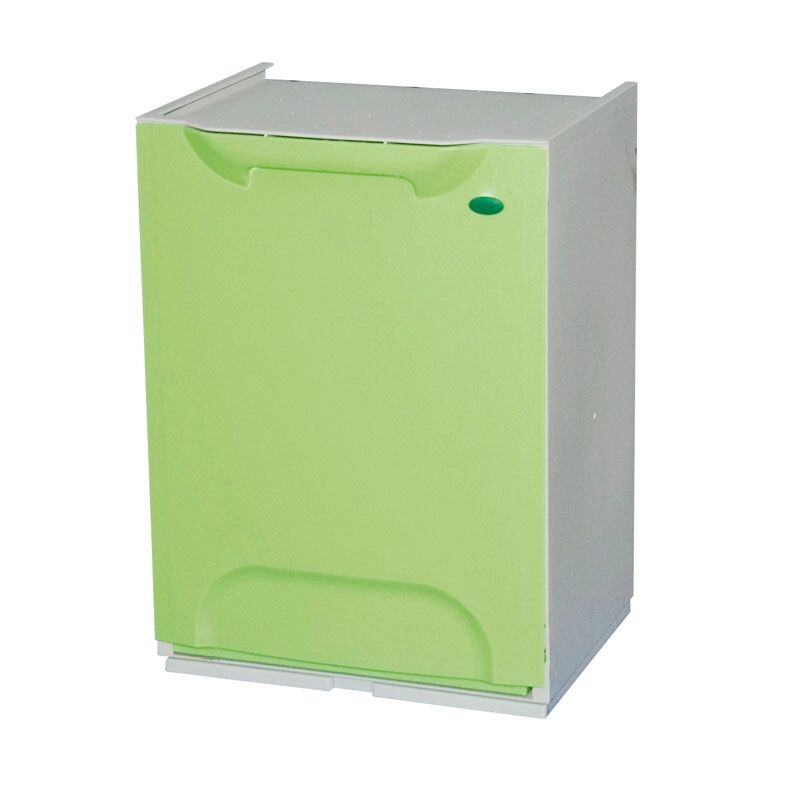 Artplast Kunststoffkorb für sortierten abfall, grün, 1x 14
