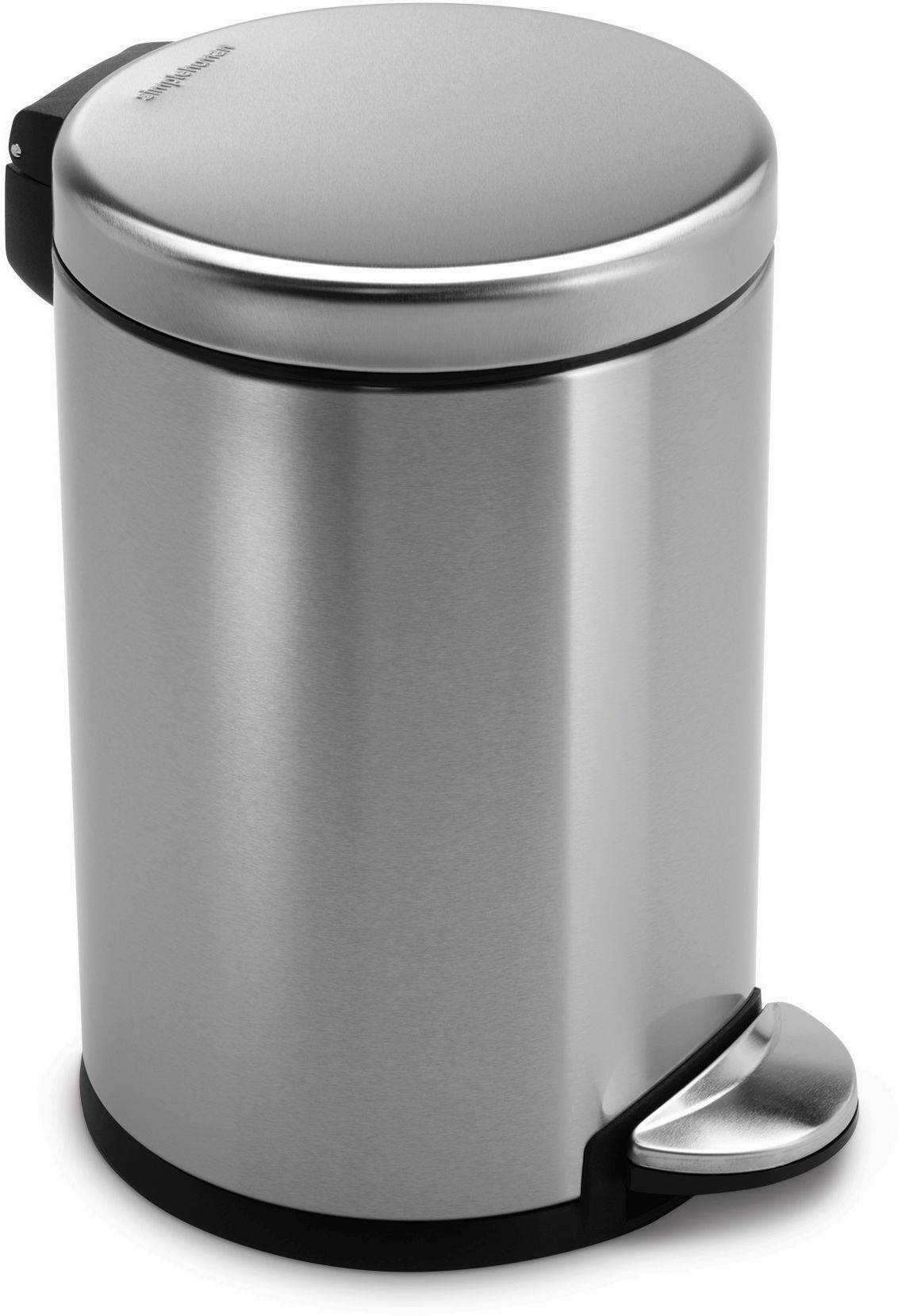 simplehuman Abfalleimer CW1852CB gebürsteter fingerabdrucksicherer Edelstahl, rund, 4,5 l