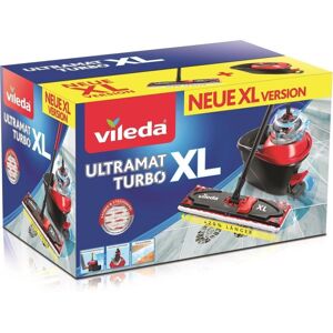 Vileda Ultramat Turbo XL moppe Tør&våd Microfiber Sort, Rød
