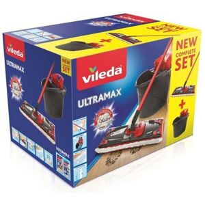 Gulvmoppe med dobbeltvirkende spand Vileda Ultramax Mop Set Sort